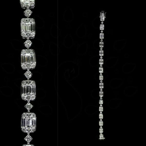 Timeless Beauty Diamond Tennis Bracelet made from VVS EF diamond quality with 4.4 carat diamonds