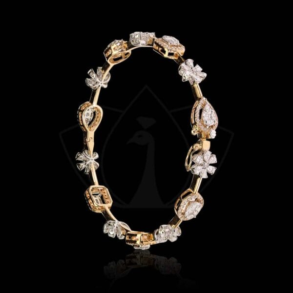 Eternally Eden Diamond Bangle made from VVS EF diamond quality with 3.9 carat diamonds