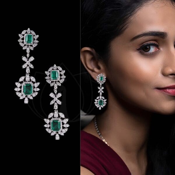 Evergreen Radiance Diamond Earrings made from VVS EF diamond quality with 3.13 carat diamonds