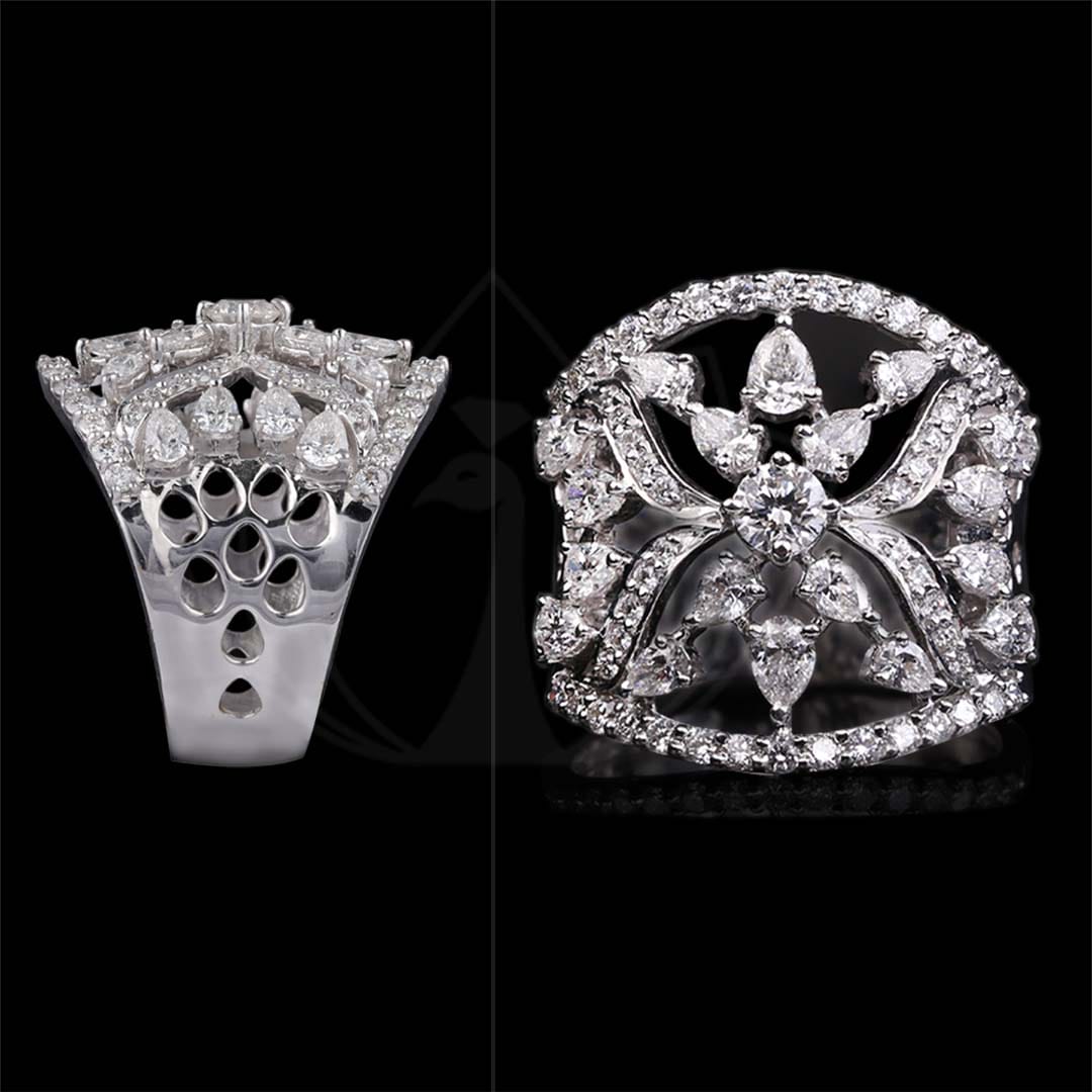 Infinite Grace Diamond Ring made from VVS EF diamond quality with 1.91 carat diamonds