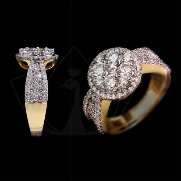 Sensational Glitter Diamond Ring made from VVS EF diamond quality with 1.989 carat diamonds