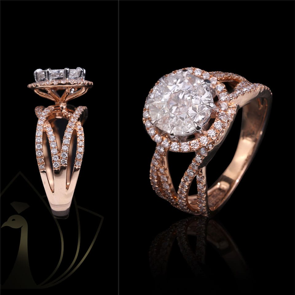 Diamond wedding rings from Khwaahish.