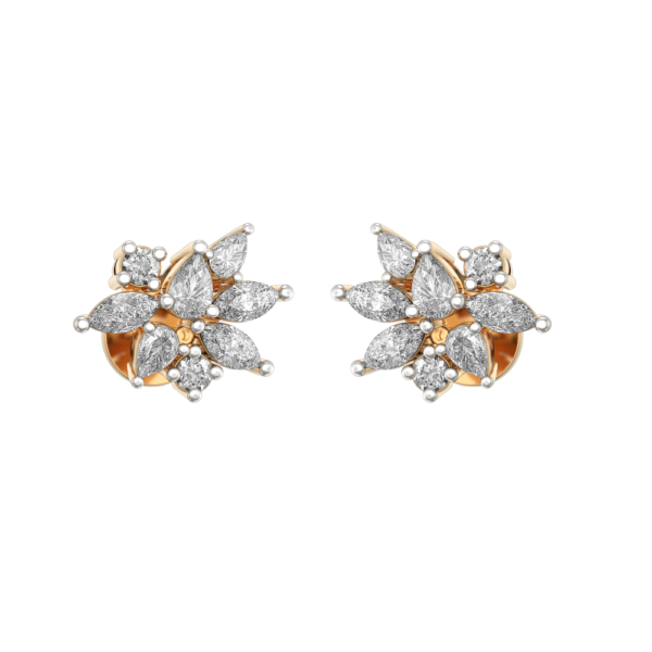 VVS EF Grade 0.15 Ct Cute Calypso Solitaire Diamond Earrings with 1.3 carat diamonds
