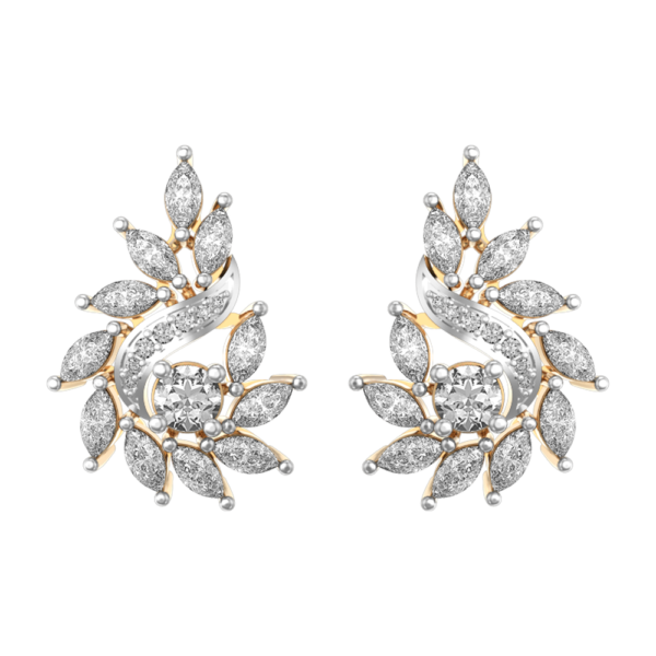 View of the 0.15 Ct Impressive Illuminations Solitaire Diamond Earrings in close up