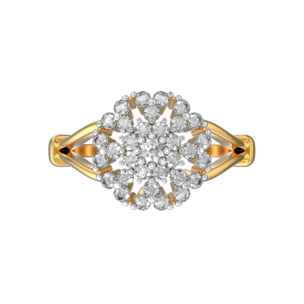 View of the Adorable Allium Diamond Ring in close up