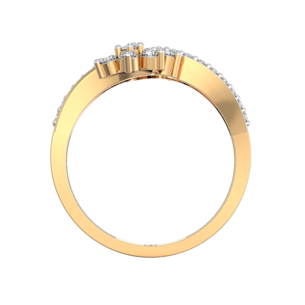 An additional view of the Ambrosial Flow Diamond Ring