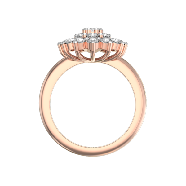An additional view of the Audrey Diamond Ring