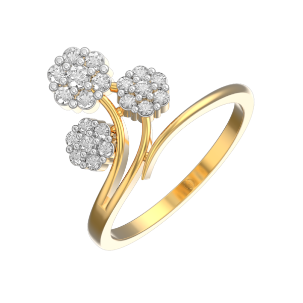 Blossomy Marvel Diamond Ring made from VVS EF diamond quality with 0.49 carat diamonds