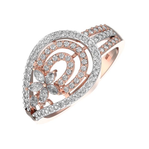 Breathtaking Bliss Diamond Ring made from VVS EF diamond quality with 0.53 carat diamonds