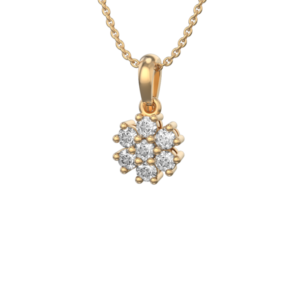 Burst of Brilliance Diamond Pendant made from VVS EF diamond quality with 0.49 carat diamonds