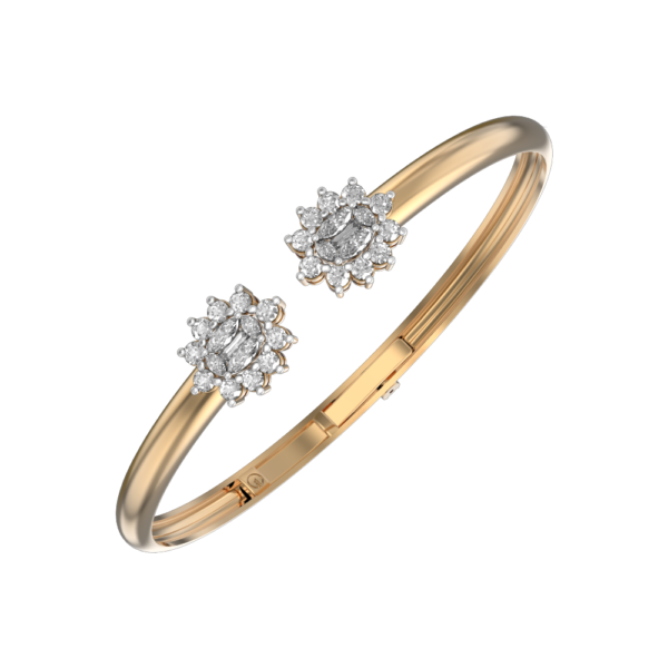 VVS EF Grade Captivating Love Diamond Bracelet with 1.54 carat diamonds