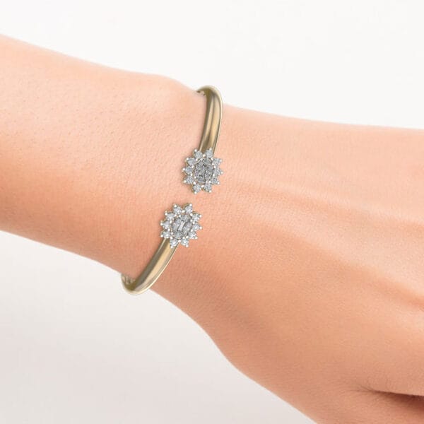 Human wearing the Captivating Love Diamond Bracelet