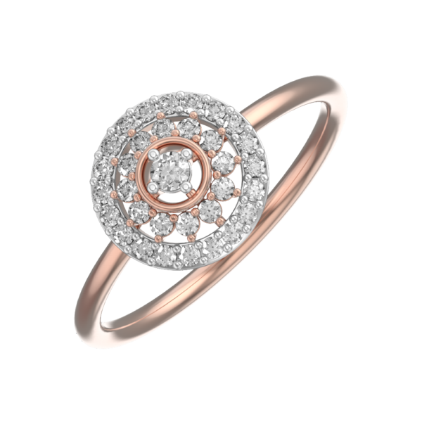 VVS EF Grade Captivating Orbs Featherlite Ring with 0.32 carat diamonds