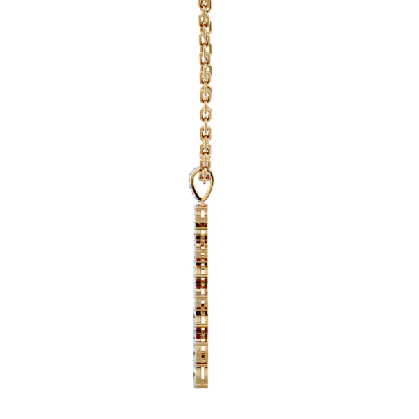 An additional view of the Cascades Of Rondure Diamond Pendant