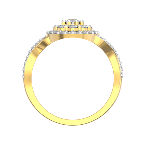 An additional view of the Delightful Dazzles Diamond Ring