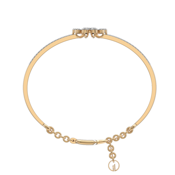 An additional view of the Elegance Personified Diamond Bracelet