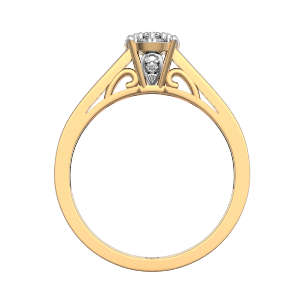 An additional view of the Ethereal Elodie Diamond Ring