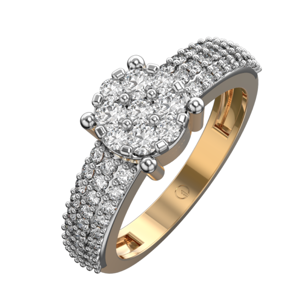 Glamor Goddess Diamond Ring made from VVS EF diamond quality with 0.57 carat diamonds