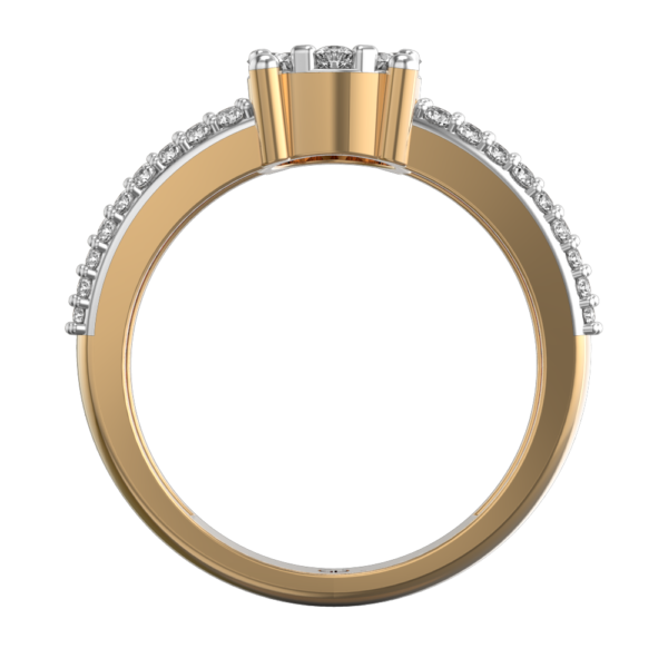 An additional view of the Glamor Goddess Diamond Ring