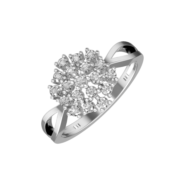 VVS EF Grade Heaven's Kiss Diamond Ring with 0.39 carat diamonds