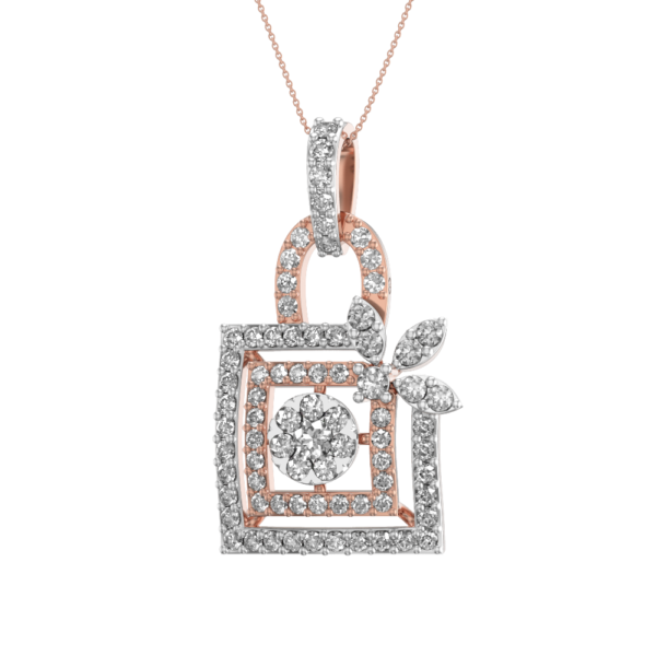 Locked Splendour Diamond Pendant made from VVS EF diamond quality with 0.68 carat diamonds