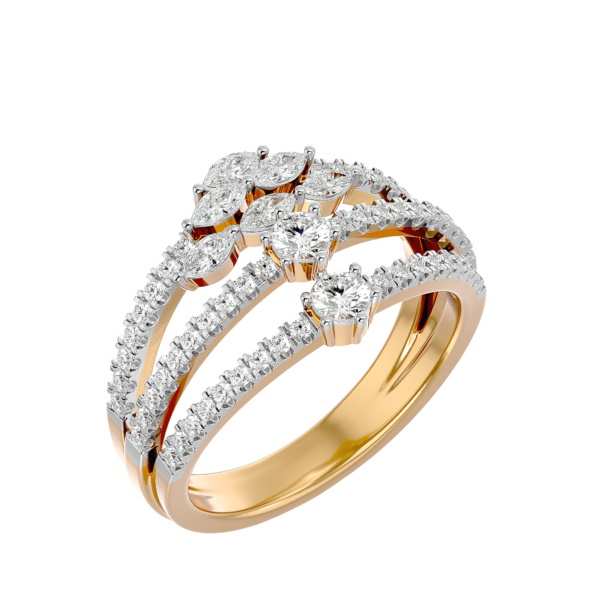 VVS EF Grade Lovesome Dream Diamond Ring with 0.83 carat diamonds