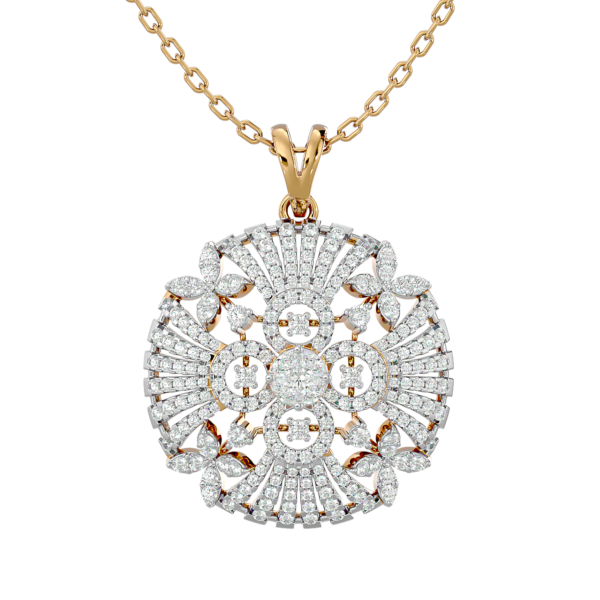 Mysterious Glow Diamond Pendant made from VVS EF diamond quality with 1.77 carat diamonds