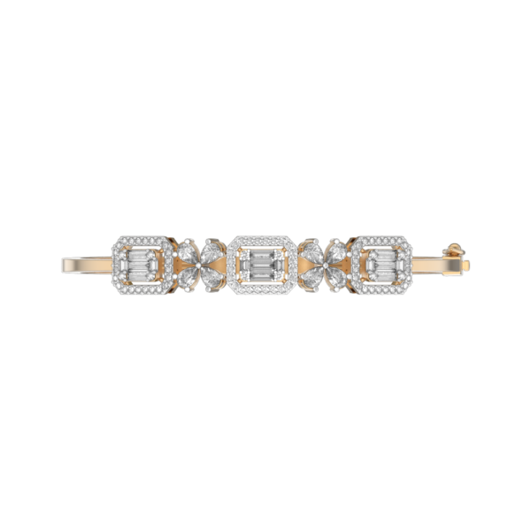 View of the Ornate Contessa Diamond Bracelet in close up