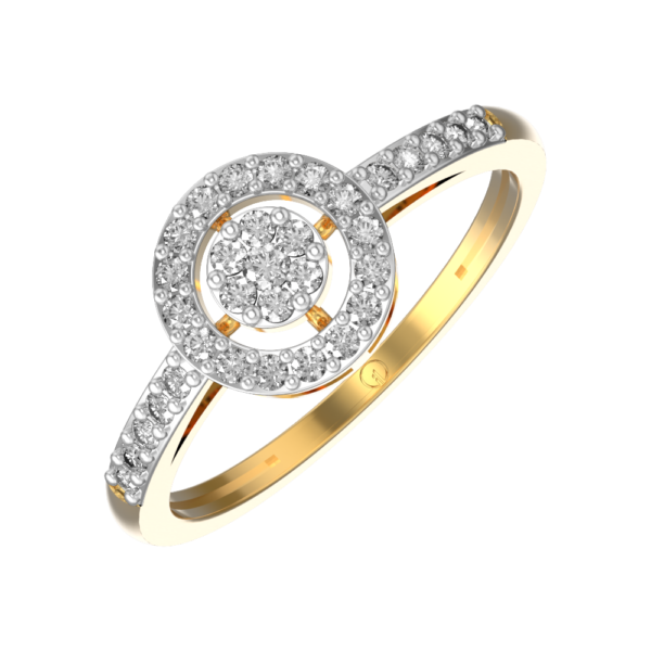 Paradisiacal Stunner Diamond Ring made from VVS EF diamond quality with 0.3 carat diamonds