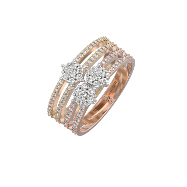 Plush Pleasure Diamond Ring made from VVS EF diamond quality with 0.66 carat diamonds