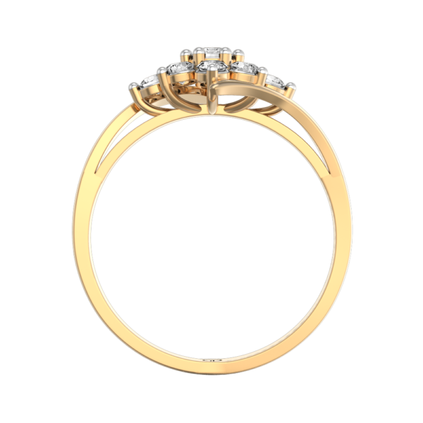 An additional view of the Princess Amelia Diamond Ring
