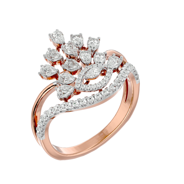 VVS EF Grade Princess Possession Diamond Ring with 0.7 carat diamonds