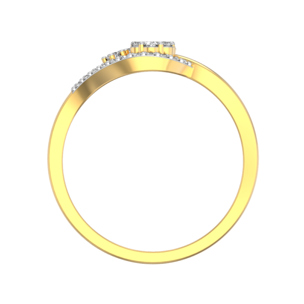 An additional view of the Pulchritudinous Princess Diamond Ring