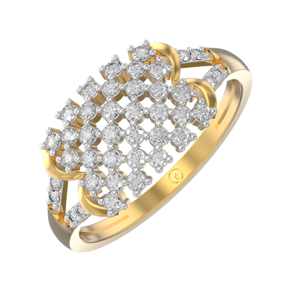 Queenly Opulence Diamond Ring made from VVS EF diamond quality with 0.41 carat diamonds