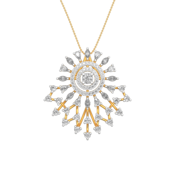 View of the Regal Archduchess Diamond Pendant in close up