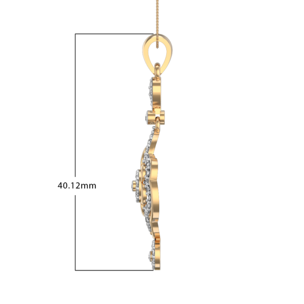 An additional view of the Resplendent Beauty Diamond Pendant