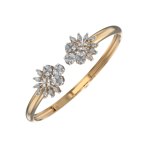 VVS EF Grade Resplendent Florals Diamond Bracelet with 2.14 carat diamonds