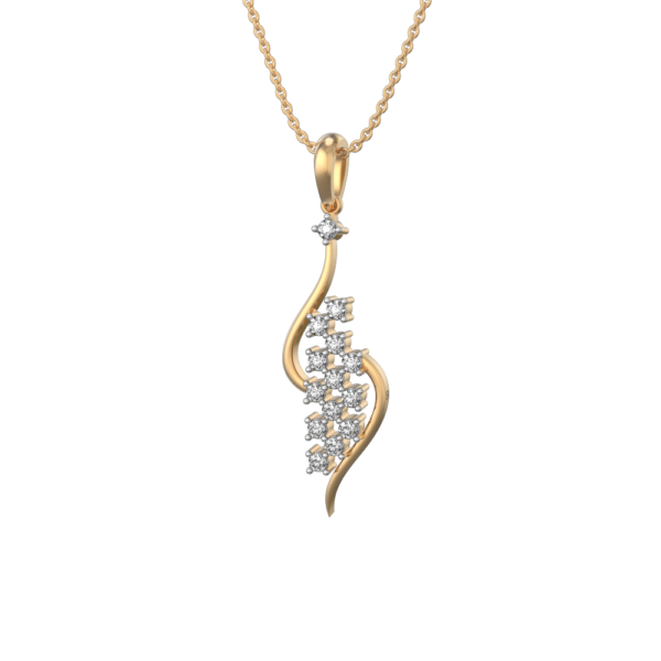 Rolling Stones Diamond Pendant made from VVS EF diamond quality with 0.378 carat diamonds