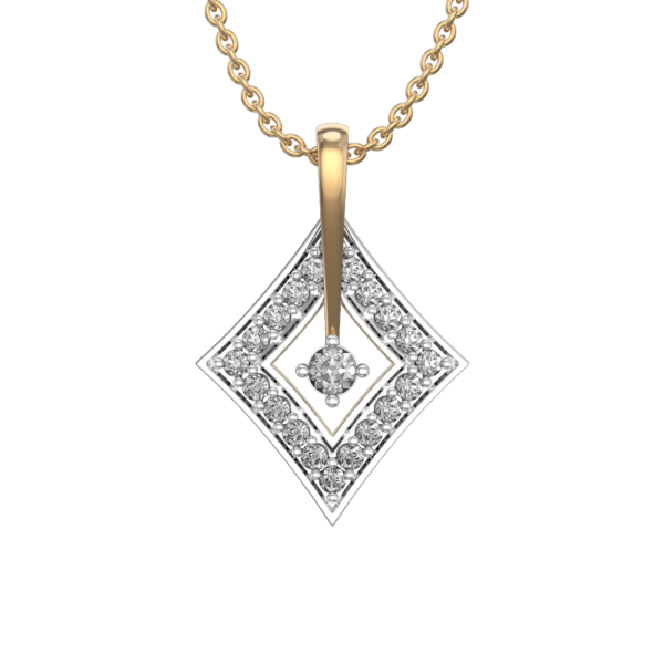 View of the Star Of Venus Diamond Pendant in close up