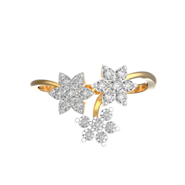 View of the Timeless Blossoms Diamond Ring in close up