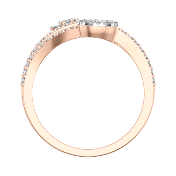 An additional view of the Twines Of Blossom Diamond Ring