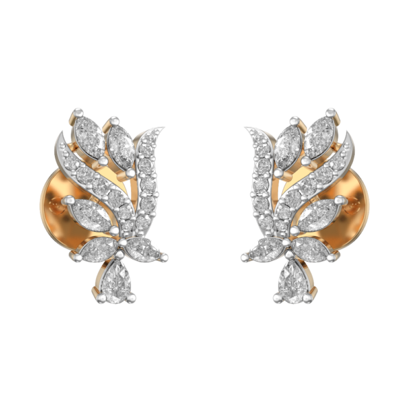 Angelic Daily Dazzle Studs In Yellow Gold For Women made from VVS EF diamond quality with 0.68 carat diamonds