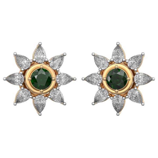 VVS EF Grade Arabian Night Star Diamond Earrings with 0.63 carat diamonds