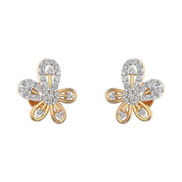 Beauteous Butterfly Diamond Earrings made from VVS EF diamond quality with 0.69 carat diamonds