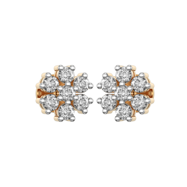Blume Solitaire Diamond Earrings made from VVS EF diamond quality with 0.98 carat diamonds