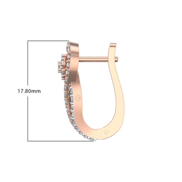 An additional view of the Charming Bella Diamond Baalis In Pink Gold For Women