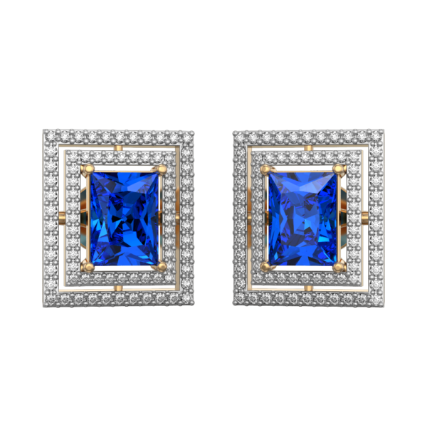 VVS EF Grade Cool Pool Diamond Earrings with 0.98 carat diamonds