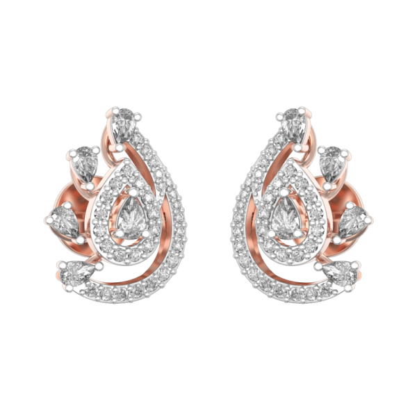 Desirous Belle Diamond Earrings made from VVS EF diamond quality with 0.9 carat diamonds