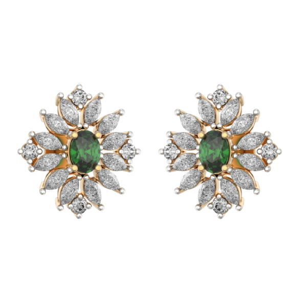 VVS EF Grade Desirous Daisy Diamond Earrings with 2.17 carat diamonds