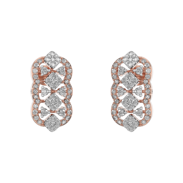 Enchanting Scintillations Diamond Earrings made from VVS EF diamond quality with 1.27 carat diamonds